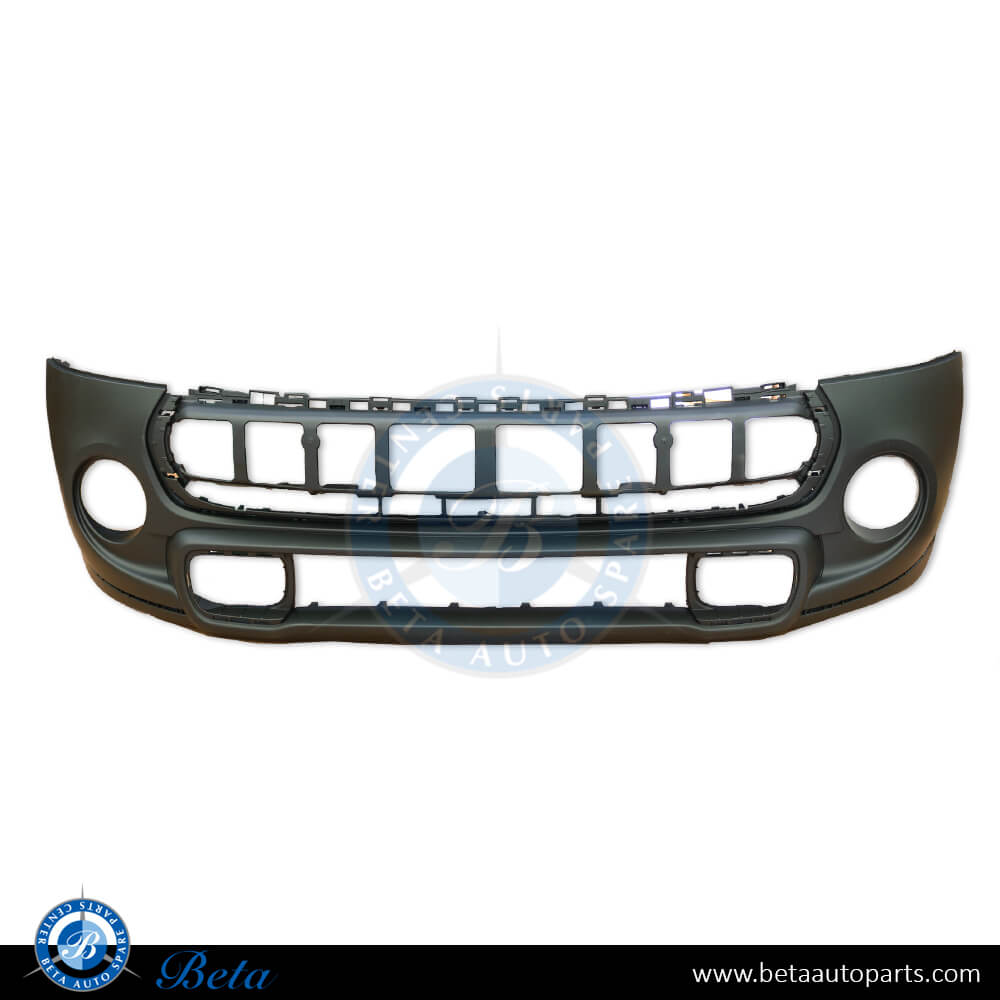 Front Bumper with Fog Lamp hole Black Color for Mini Hatch F55/F56 2014-up models, Part Number 51117379436