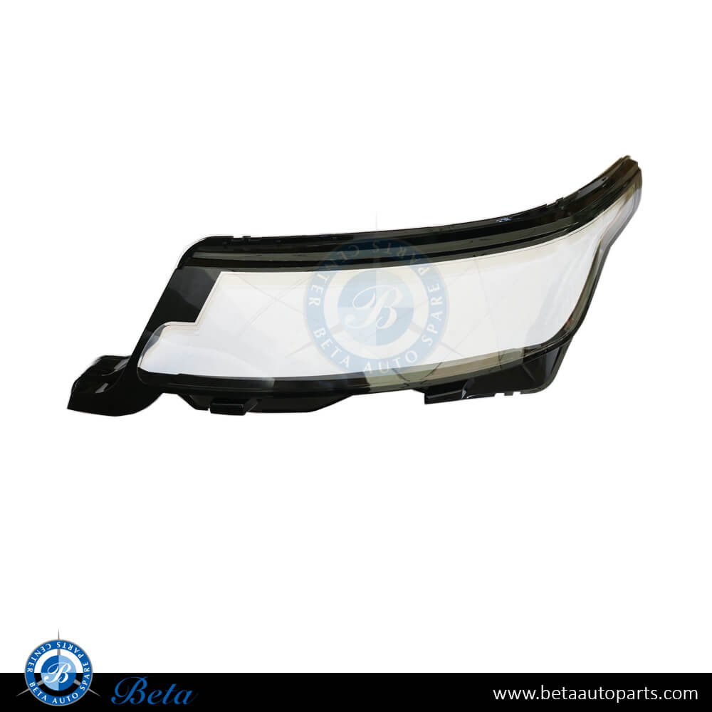 Left Side Headlamp Lens for Range Rover Sport 2018-up models, Part Number JK62-13W029-KF