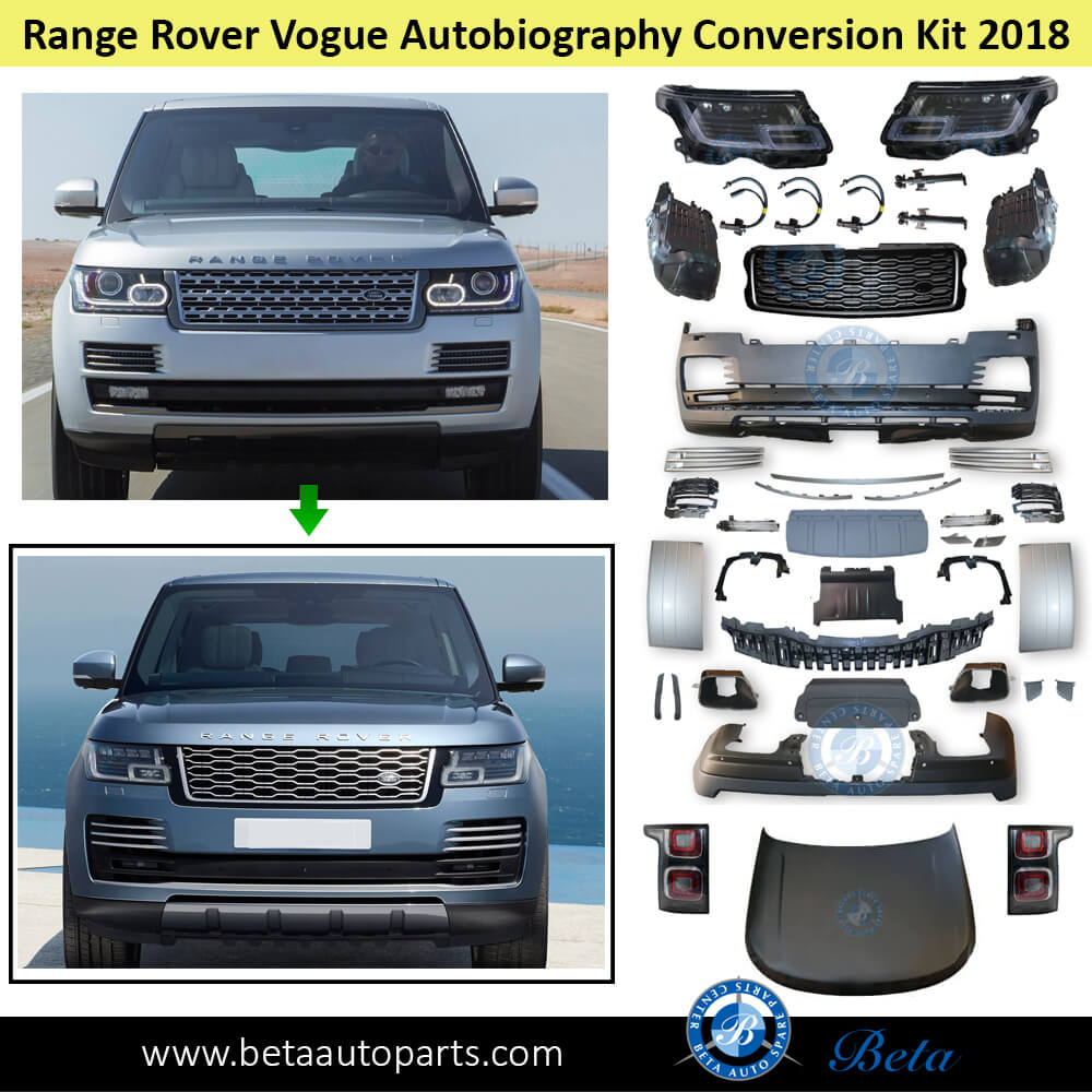 Range Rover Vogue (2013-2017), Body Kit Conversion Upgrade to 2018 Aut ...