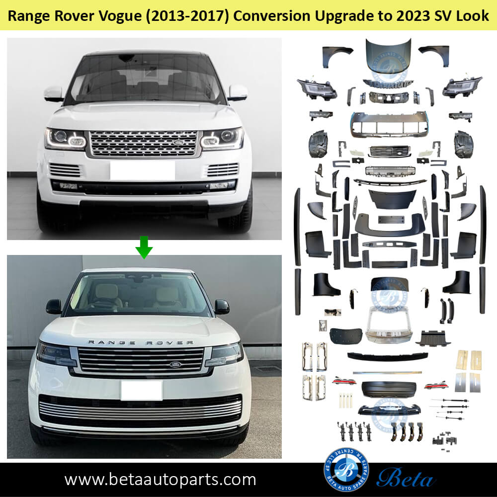 Body Kit Conversion Upgrade To 2023 SV Look (Needs To Cut Rear Fender) for Range Rover Vogue 2013-2017 models