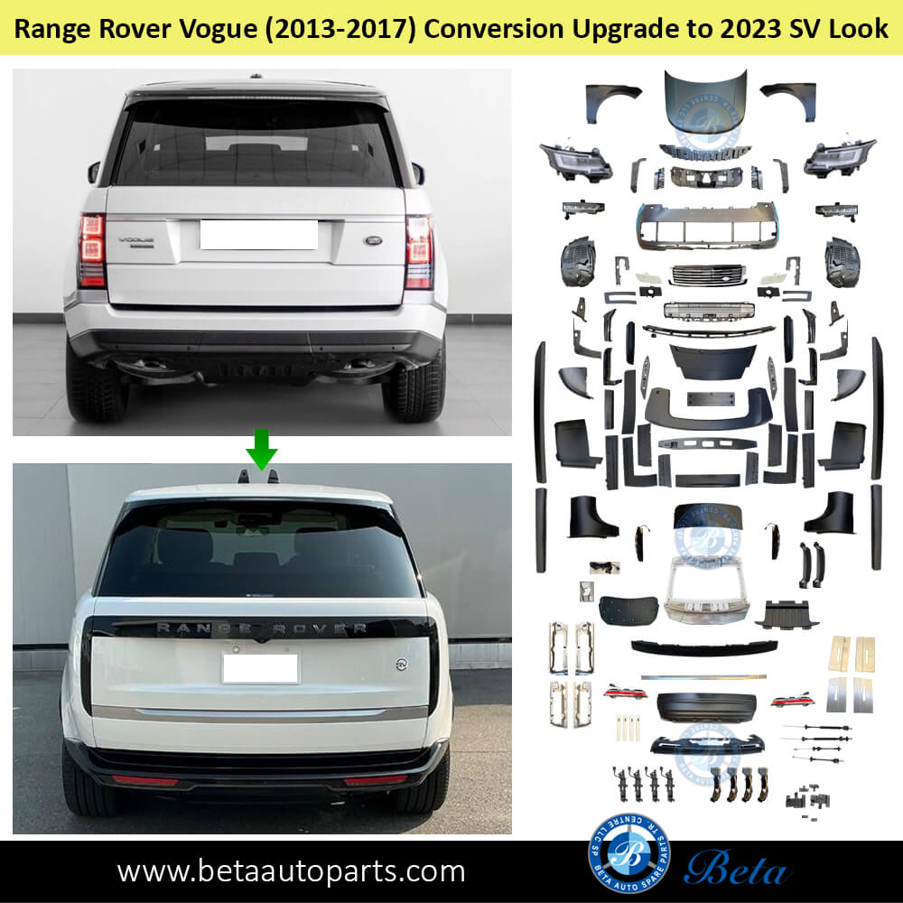 Body Kit Conversion Upgrade To 2023 SV Look (Needs To Cut Rear Fender) for Range Rover Vogue 2013-2017 models