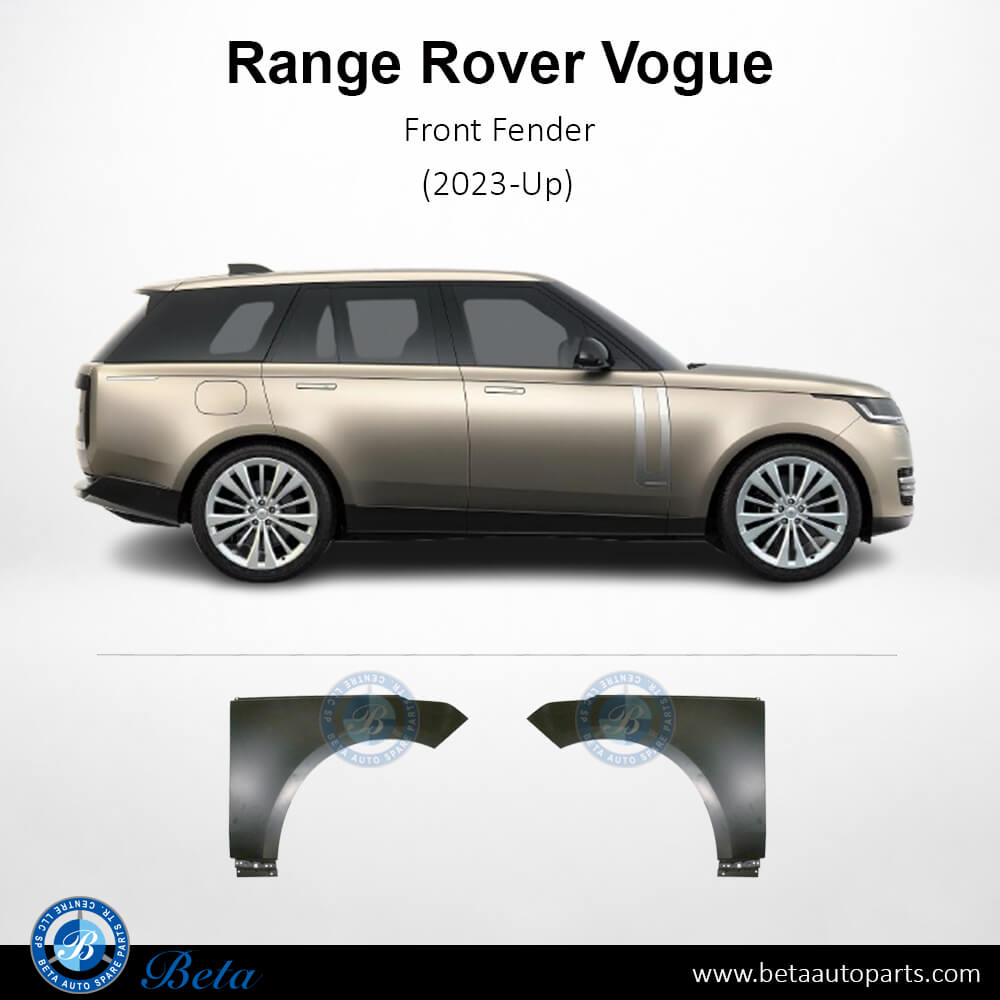Right Side Front Fender - Aluminum  for Range Rover Vogue 2023-Up models, Part Number LR177231 / LR160584
