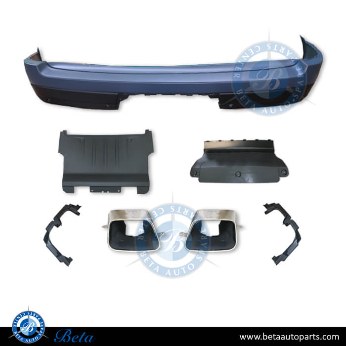 Rear Bumper assembly with PDC and Park Assist for Range Rover Vogue 2018-up models, Part Number LR105876