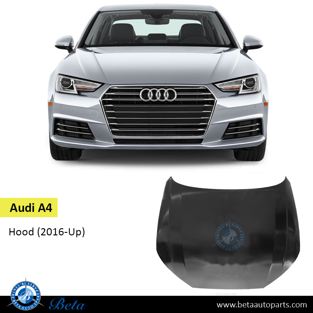 Hood Steel for Audi A4 2016-Up models, Part Number 8W0823029A