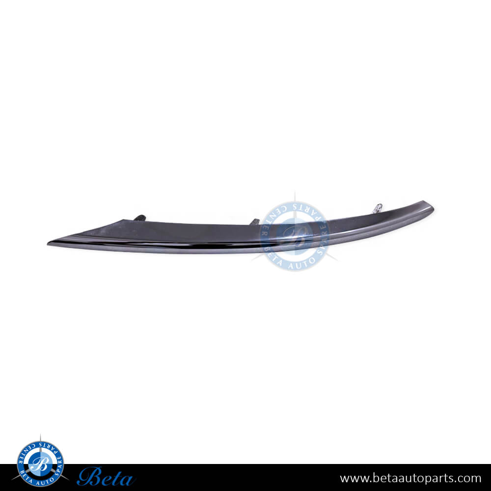 Left Side Front Bumper Chrome Moulding for Volkswagen Touareg 2008-2010 models, Part Number 7L6853241A 2ZZ