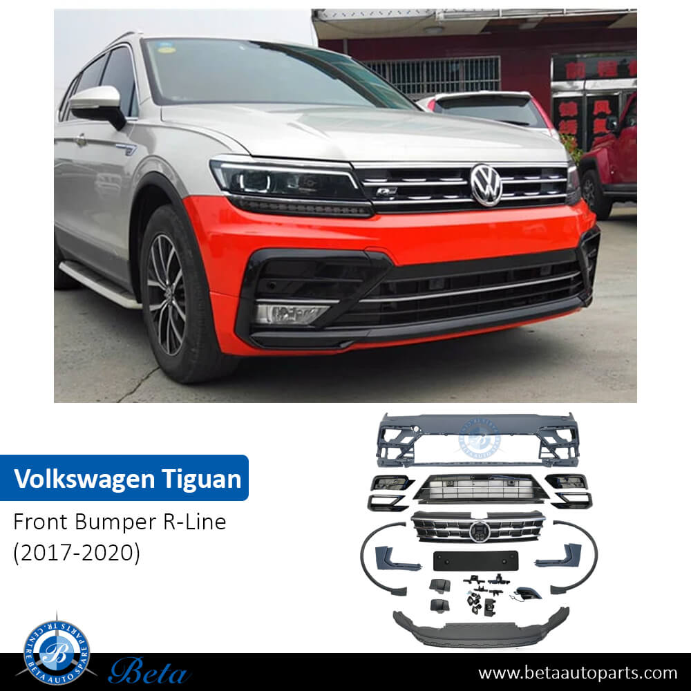 Volkswagen Tiguan R-Line (2017-2020), Front Bumper, China, 5NA807217AE