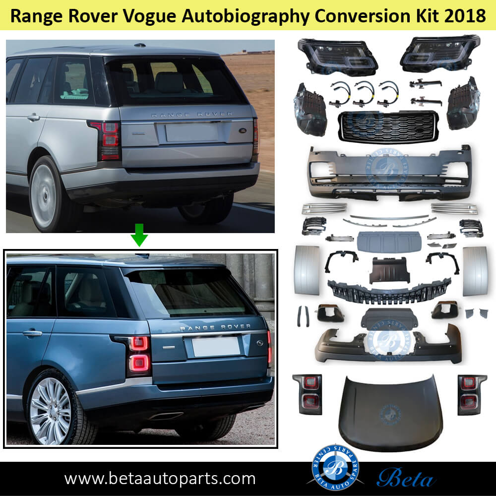 Range Rover Vogue (2013-2017), Body Kit Conversion Upgrade to 2018 Autobiography Look (4 Lens), China