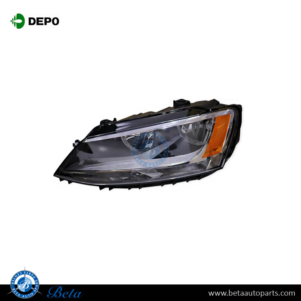 Right Side Headlamp Normal USA Type for Volkswagen Jetta 2012-2014 models, Part Number 5C7941006