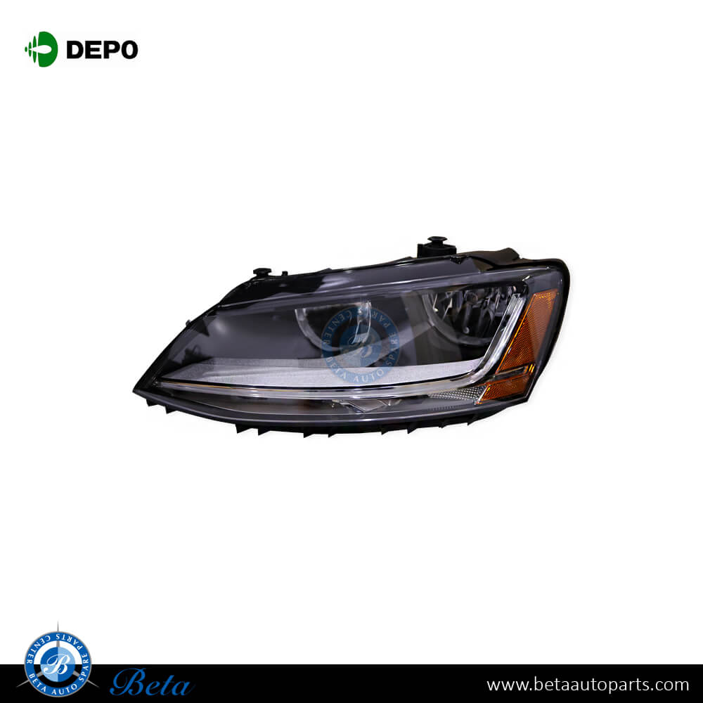 Left Side Headlamp Normal with DRL USA Type for Volkswagen Jetta 2015-2018 models, Part Number 5C7941005J