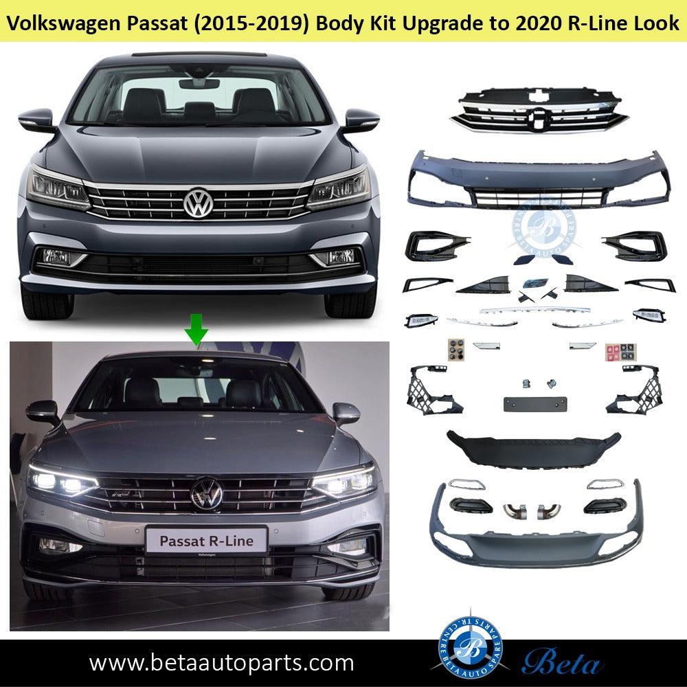 Volkswagen Passat (2015-2019), Body Kit Upgrade to 2020 R-Line Look (Europe Type), China