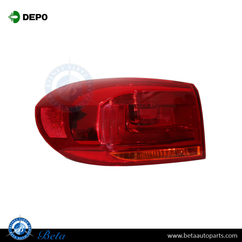 Left Side Tail Lamp USA Type for Volkswagen Tiguan 2012-2016 models, Part Number 5N0945095R