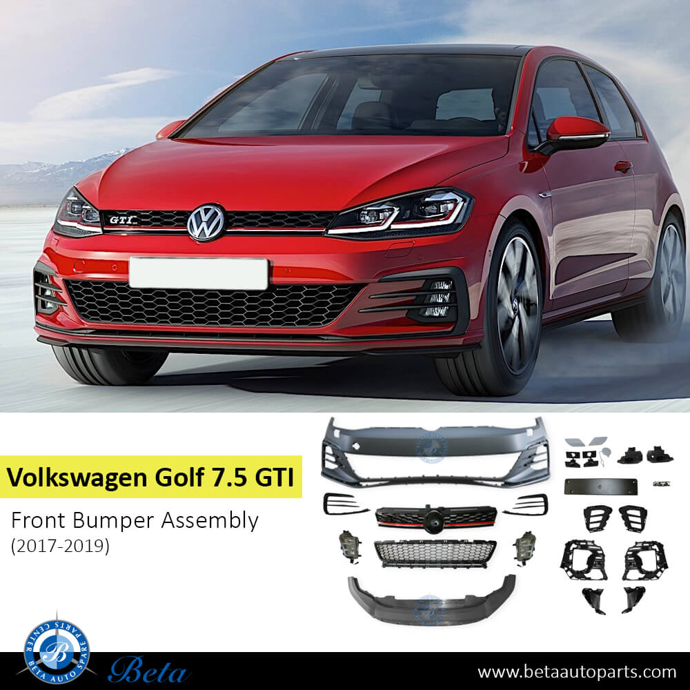 Volkswagen Golf 7.5 GTI (2017-2019), Front Bumper with Radiator Grille, China, 5G0807217GA